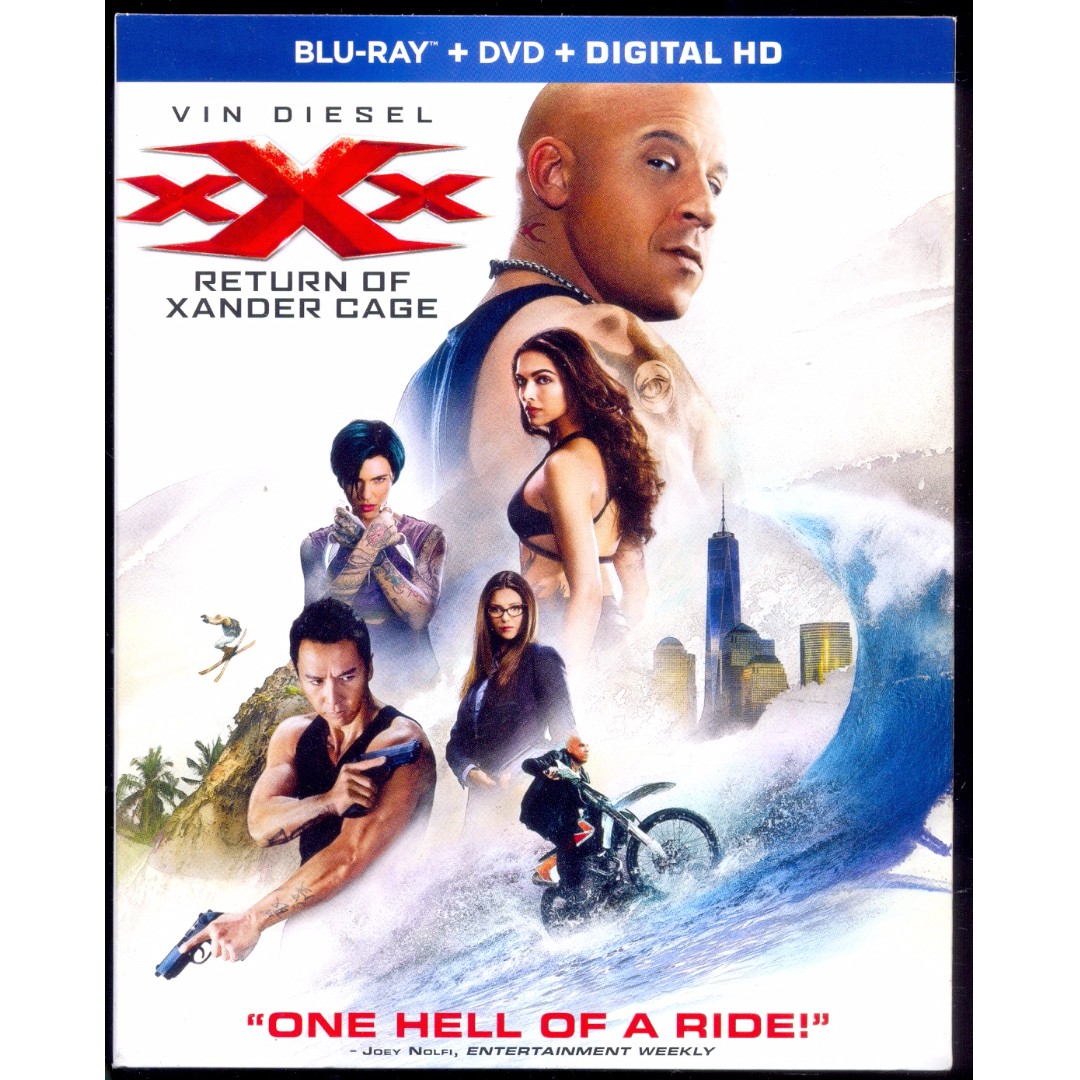 XXX - Return Of Xander Cage - New Blu-Ray, Hobbies & Toys, Music & Media,  CDs & DVDs on Carousell