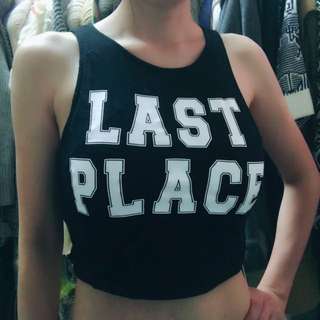 Forever21 日本購入無袖背心短上衣字母運動戶外海邊全新S