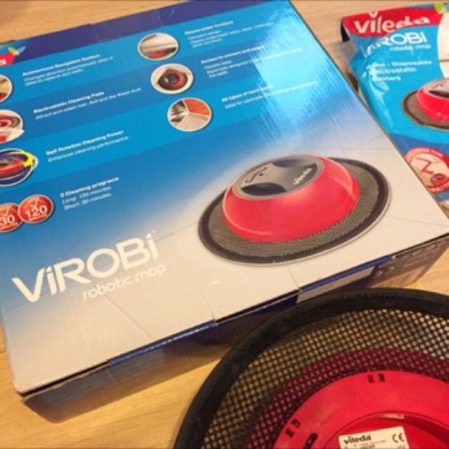 德國 Vileda ViROBi Robotic Mop 微力達自動除塵寶 掃地機器人, 家具及居家用品, 戶外家具在旋轉拍賣