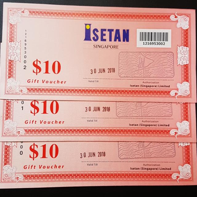 Isetan Gift Voucher Entertainment Gift Cards Vouchers On Carousell