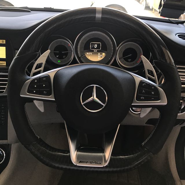 Matte Carbon Fiber MercedesBenz AMG steering Wheel (custom Made), Car