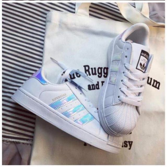 P.O. 29 Adidas Superstar Holographic Sneakers