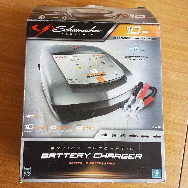 Schumacher 6v/12v Battery Charger XC10, Car Accessories on Carousell