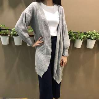 Grey Knit Sweater (Autumn and Winter wear)