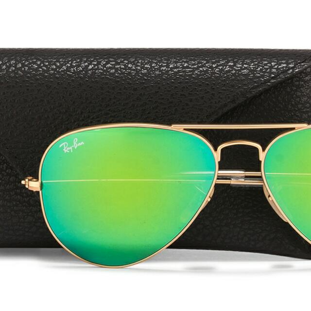 aviator flash lenses green mirror rb3025 112 19 55mm 58mm 62mm size small or middle or large size rayban ray ban Carousell