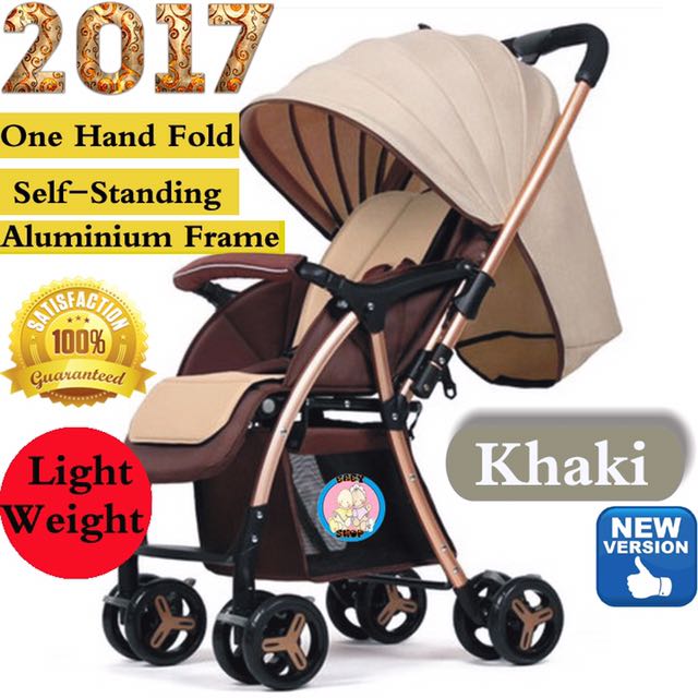 one hand fold pram