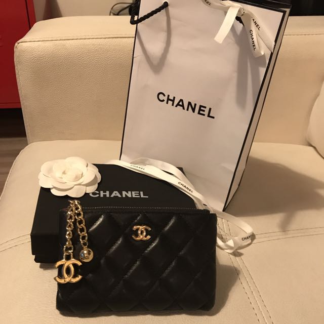 Chanel VIP Gift Pouch, Luxury, Bags & Wallets on Carousell