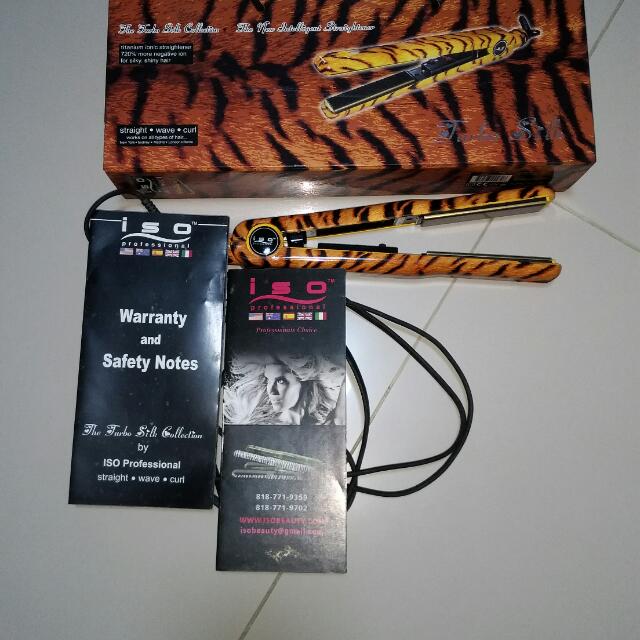 Genuine Iso Professional Titanic Hair Straightener Health