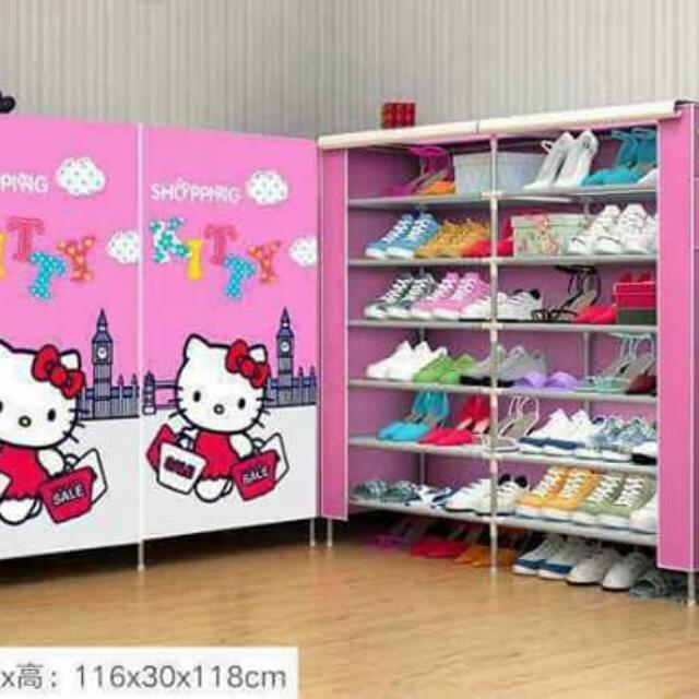 Hello Kitty Shoe Cabinet Home Furniture On Carousell