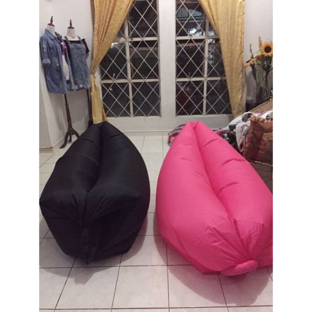 Inflatable Banana Bed (Black), Babies & Kids, Baby Nursery & Kids