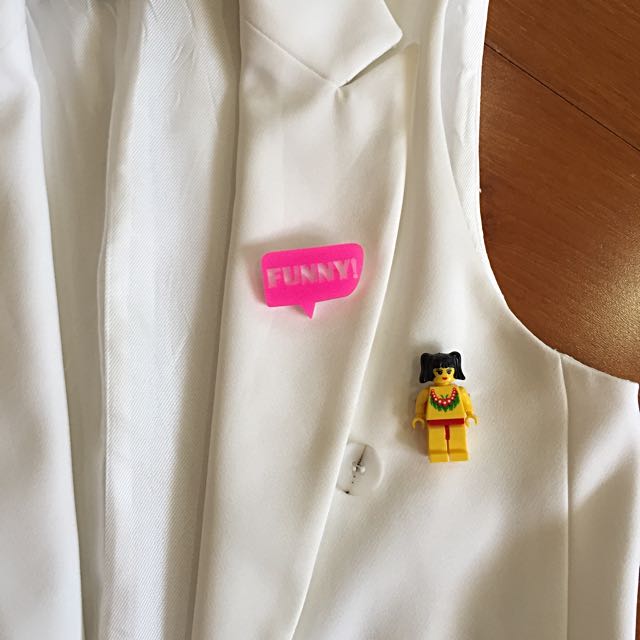 Lego brooch on sale