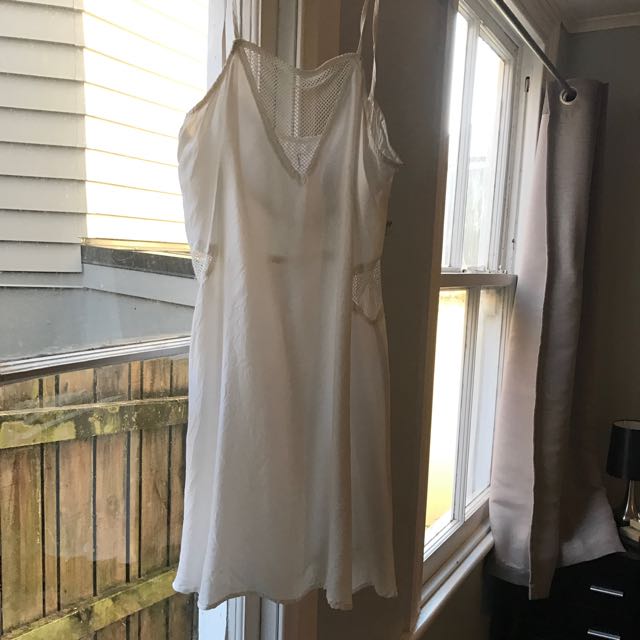 Lonely Hearts White Slip Dress Women S Fashion Clothes On Carousell