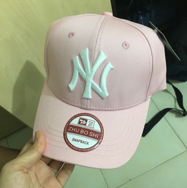 baby pink ny cap