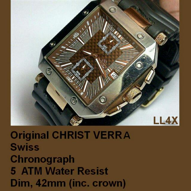 Preowned Watch Jam Tangan Bekas Christ Verra Original Fesyen Pria Jam Tangan Di Carousell