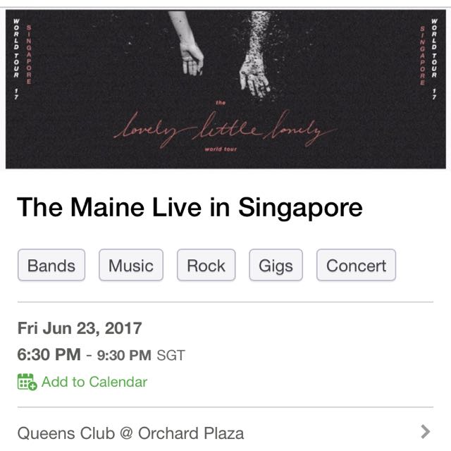 The Maine Lovely Little Lonely Review The Maine Lovely Little Lonely Tour Entertainment Events