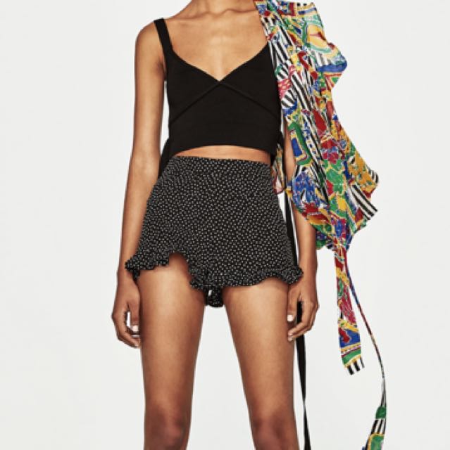 Zara frill shorts 2025