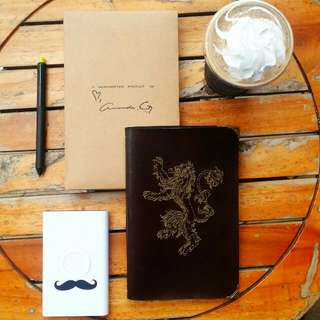 GOT Embroidered Leather Journal
