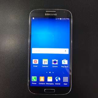 S4 Black In Color (Samsung) Android/playstore/sd Slot/Samsung/used