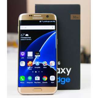 S7 Edge Gold Color No Dents/Nice Condition/Samsung/playstore/fingerprint Sensor/duo Sim/box/latest Version