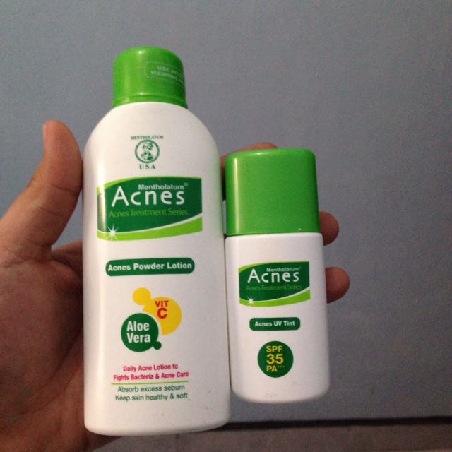 Acnes Powder Lotion Acnes Uv Tint Kesehatan Kecantikan Kulit Sabun Tubuh Di Carousell