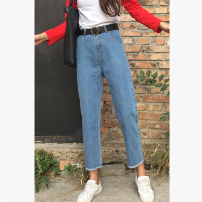 ankle length straight jeans