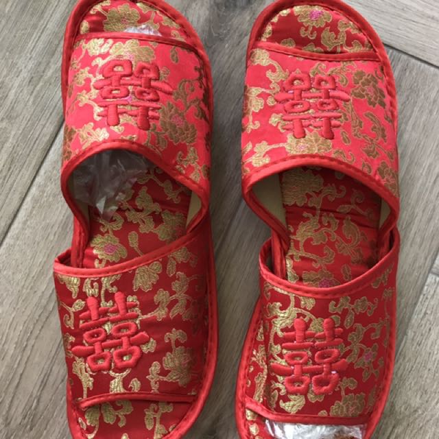 Chinese Wedding Slippers Hobbies Toys Stationery Craft