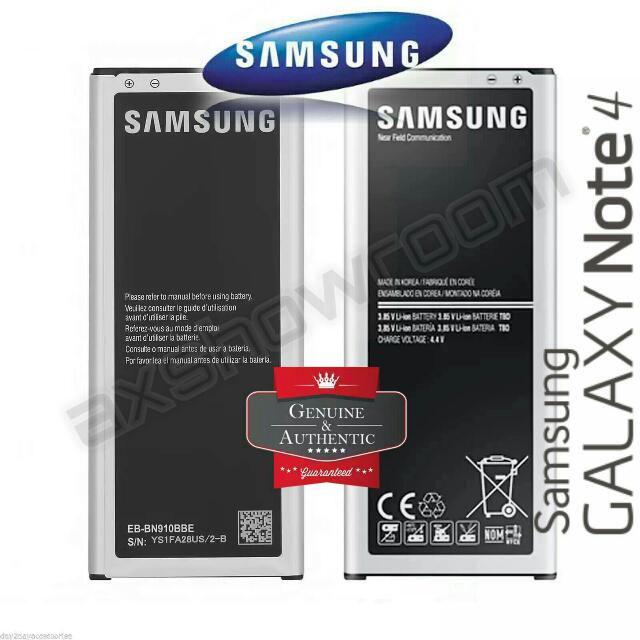 Galaxy Note 4 N910 Samsung Original Battery Eb Bn910bbe Mobile Phones Tablets Mobile Tablet Accessories On Carousell