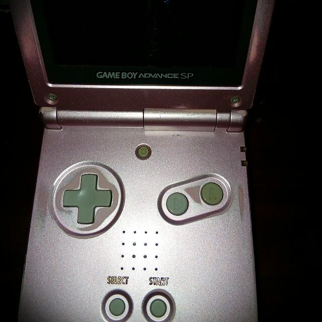Gameboy Advance Sp Pearl Pink Ags 101 Brighter Edition Video