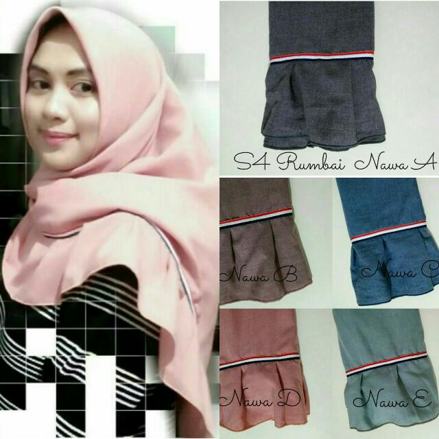 Jilbab Segiempat Rumbai Olshop Fashion Olshop Muslim On Carousell