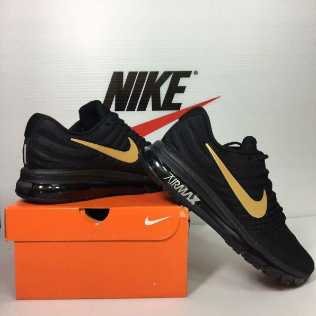 Air max 2017 black gold mens discount