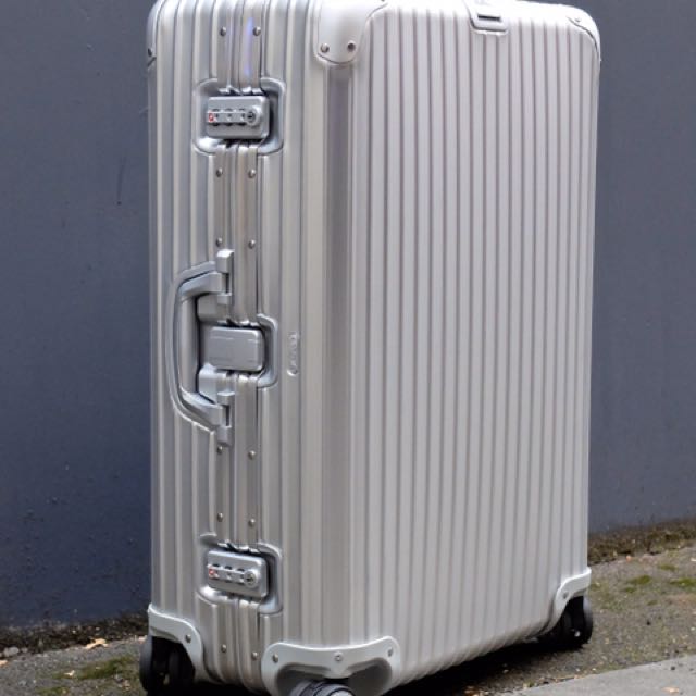 rimowa metal suitcase