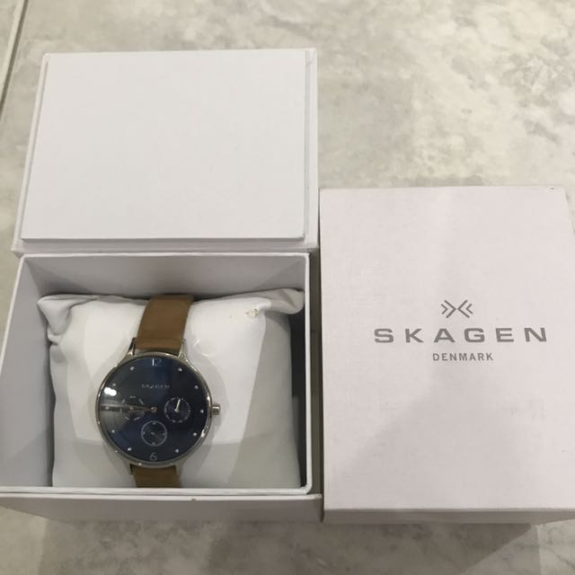 Skagen Anita multifunction ladies watch SKAGEN SKW2310 blue Brown