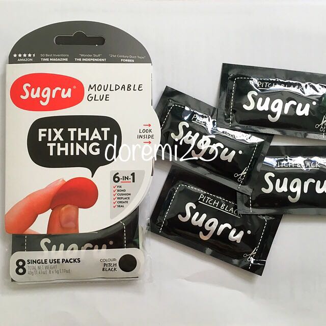 Sugru Mouldable Glue (Black), Hobbies & Toys, Stationery & Craft, Craft  Supplies & Tools on Carousell