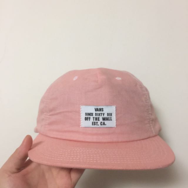 pink vans cap