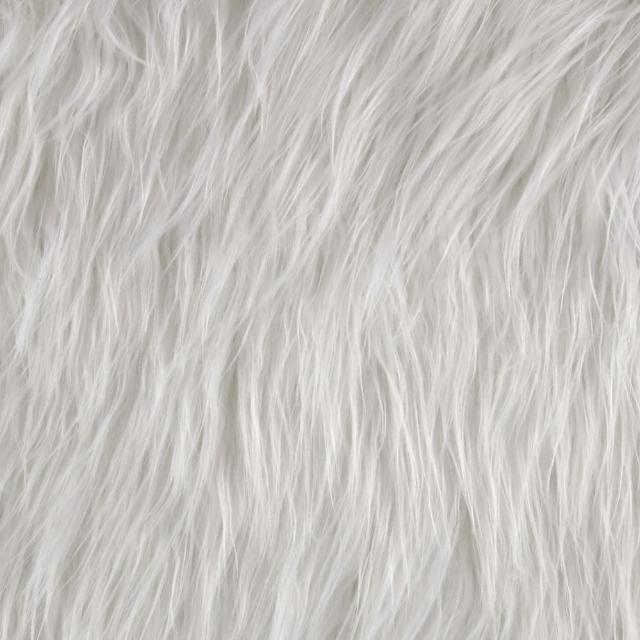 White Faux Fur Cloth