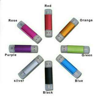 64GB OTG USB Android Flash Drive Dual PenDrive,  colour random, Whatsapp 0182941089
