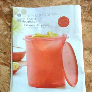 Tupperware Cherry Giant Canister