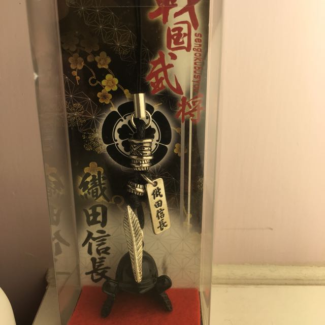 戰國武將 織田信長 金屬製電話繩 手作 自家設計 手作產品 飾物 Carousell