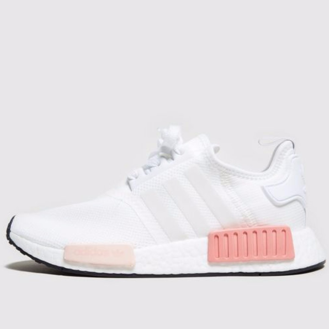adidas nmd r1 womens white and pink