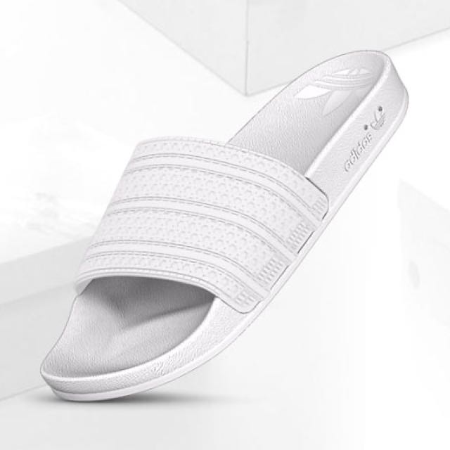 adidas white adilette sandals