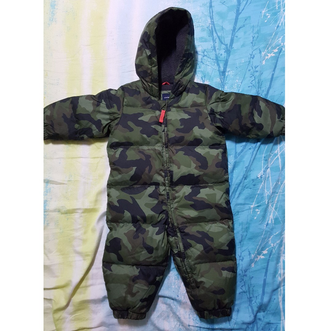 camouflage baby snowsuit