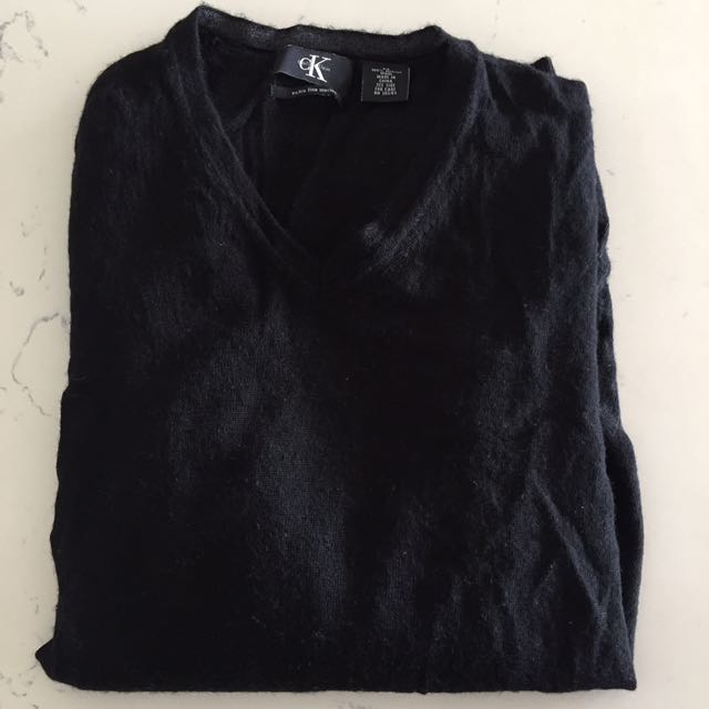 calvin klein extra fine merino sweater