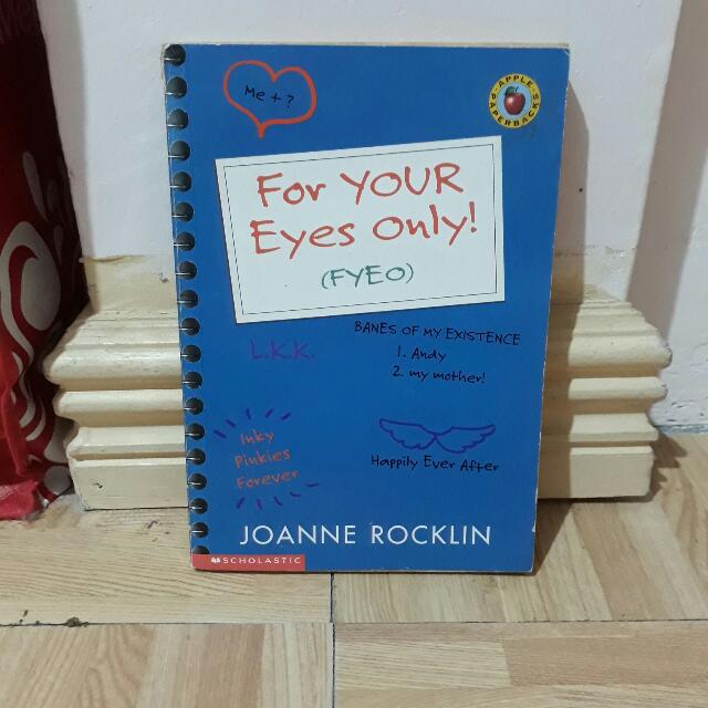 For Your Eyes Only Fyeo By Joanne Rocklin Books Books On Carousell