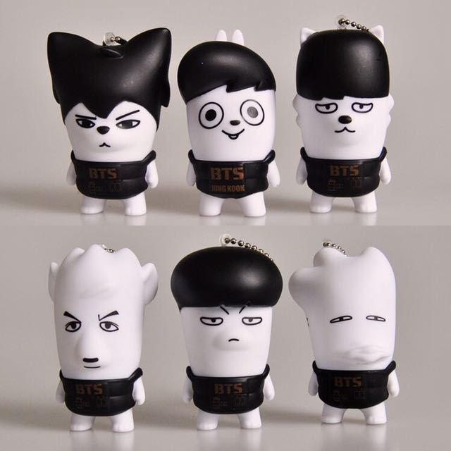 Bts hiphop monster keychain deals