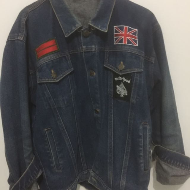 jaket jeans full patch