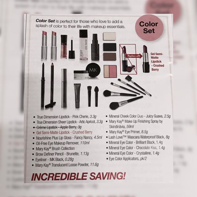 Mary Kay Color Set Health Beauty Makeup On Carousell