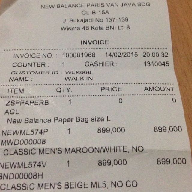 New balance paris van java store