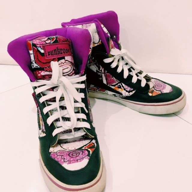 Original Punk Rose High Top Sneakers