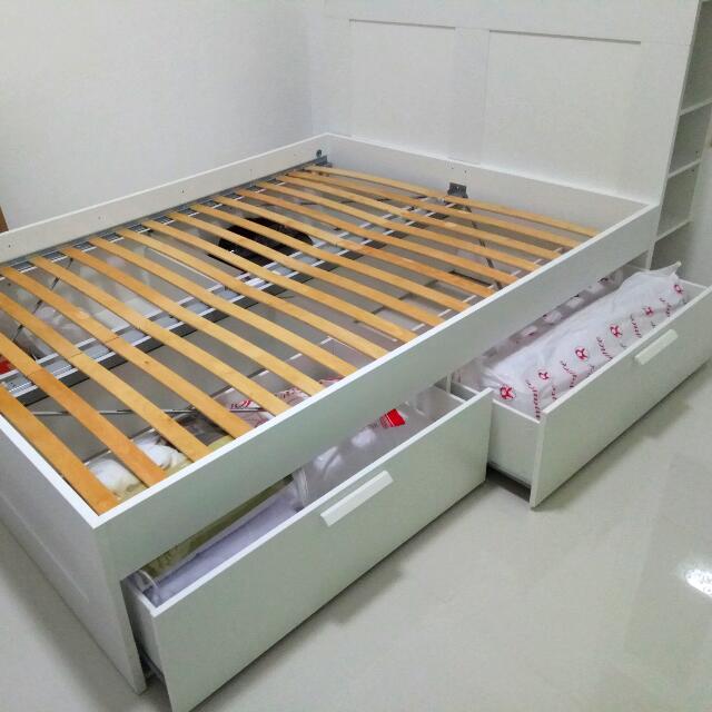 Ranjang Baru Ukuran 150 X 200 Dari Ikea Perabotan Rumah Di Carousell