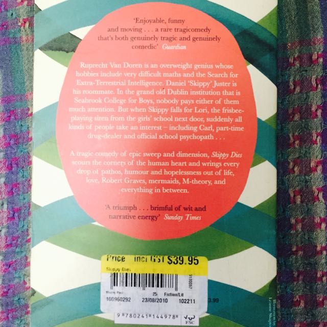 Skippy Dies By Paul Murray Books Stationery Fiction On Carousell